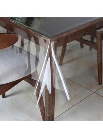 Protetor de Toalha de Mesa Retangular 1,40×2,00 ou Quadrado 70X70cm1,40X1,40cm Plástico Transparente 100% Pvc Flexível