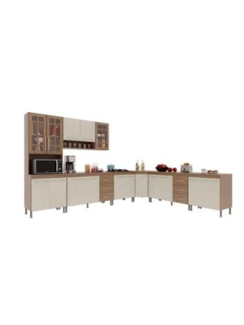 Cozinha Modulada Completa Fidelitá Paris 7 Peças